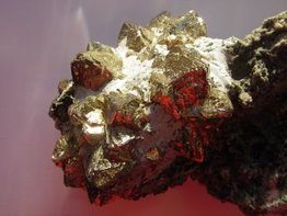 Pyrit, Stevns Kalkbrud, fundet af Peter Bennicke 